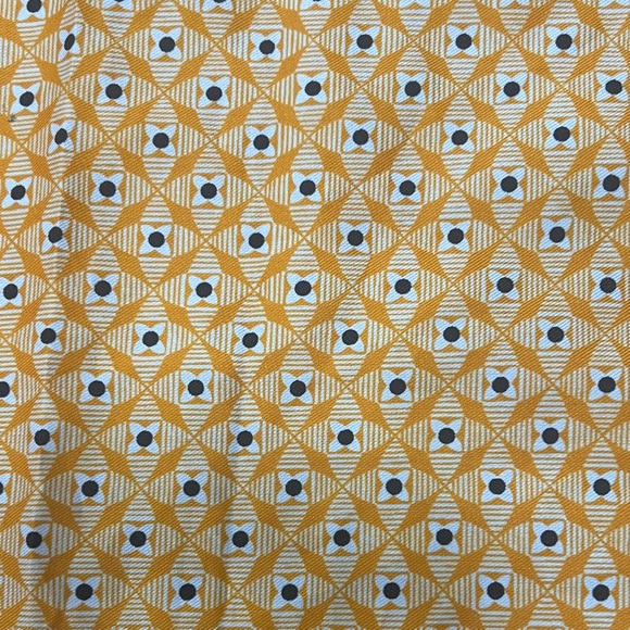 Glentex Gd Yellow Geometric Scarf 27” - Picture 6 of 6